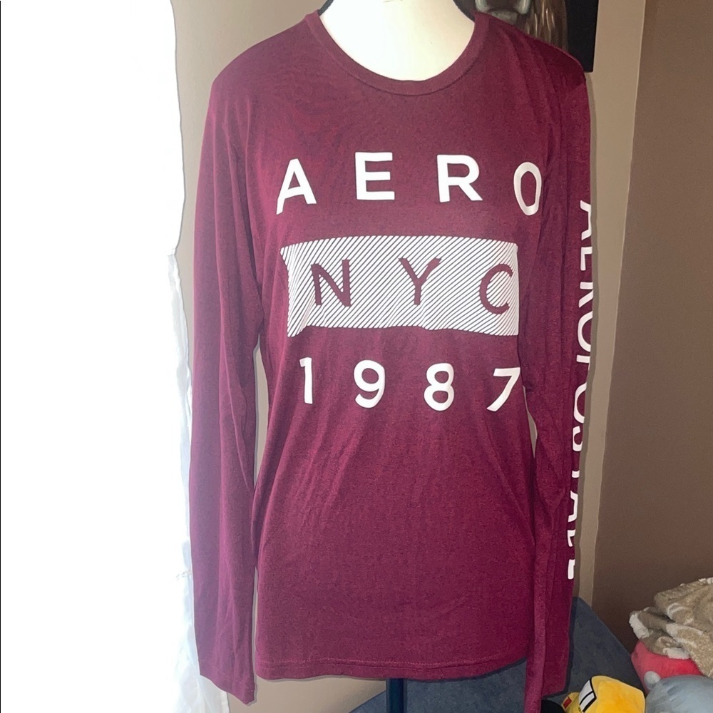 Aeropostale Maroon long sleeve Tee